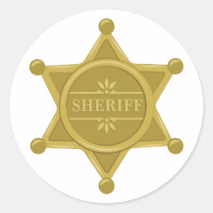 Sticker Rond Shérif