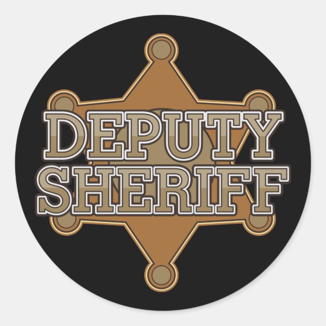 Sticker Rond Sheriff adjoint (Devant)