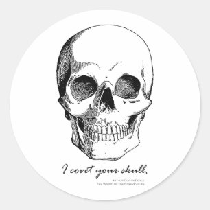 Sticker Rond Sherlock Citation Je Covet Votre Stick Gothique Du