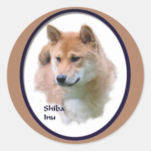Sticker Rond Shiba Inu