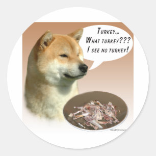 Sticker Rond Shiba Inu Turquie