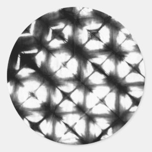 Sticker Rond Shibori I graphique