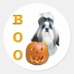 Sticker Rond Shih Tzu Boo