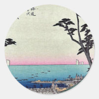 Shirasuka par Ando, Hiroshige Ukiyoe
