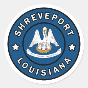 Sticker Rond Shreveport Louisiane