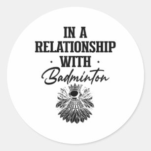 Sticker Rond Shuttle Badminton Player Shuttle Racket