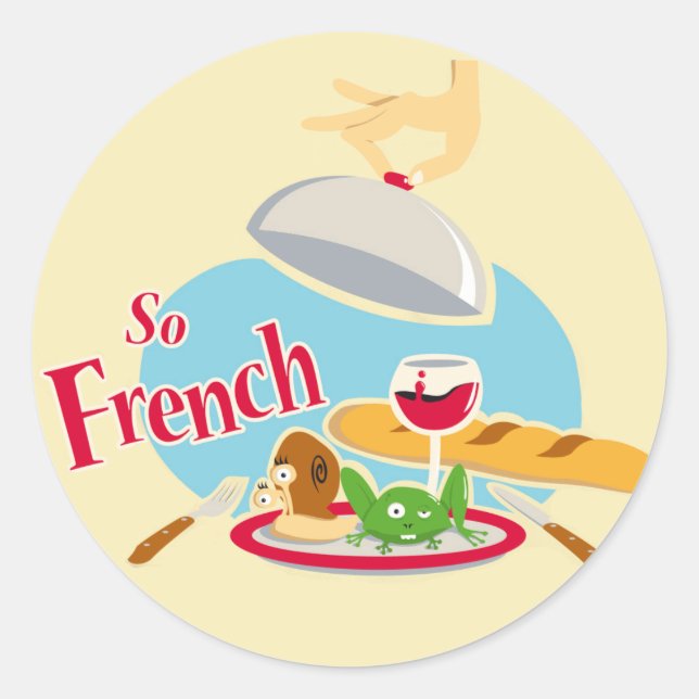 Sticker Rond Si Français (Devant)