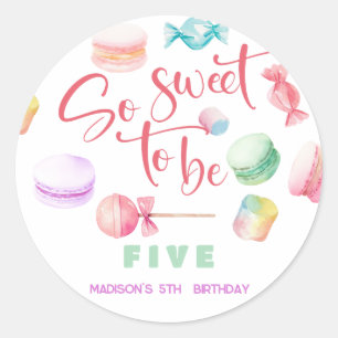 Sticker Rond Si gentil d'être... anniversaire de enfant