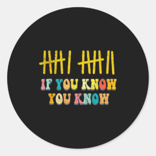 Sticker Rond Si Vous Savez Vous Savez 67 Tendance Six Sept Mème