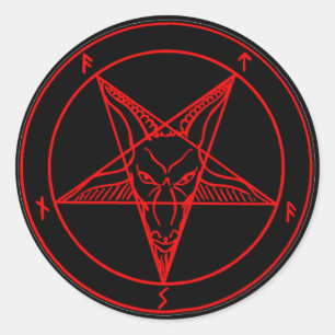 Sticker Rond SIGIL de BAPHOMET