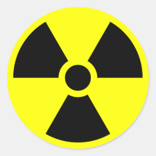 Sticker Rond Signal de rayonnement