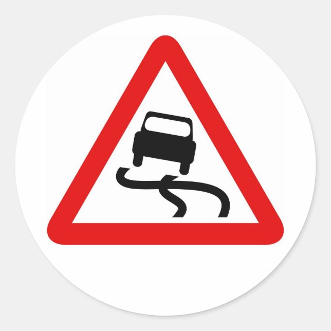 Sticker Rond Signal de trafic (Devant)