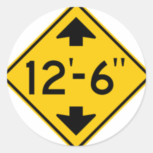 Sticker Rond Signal routier de signalisation à faible dégagemen