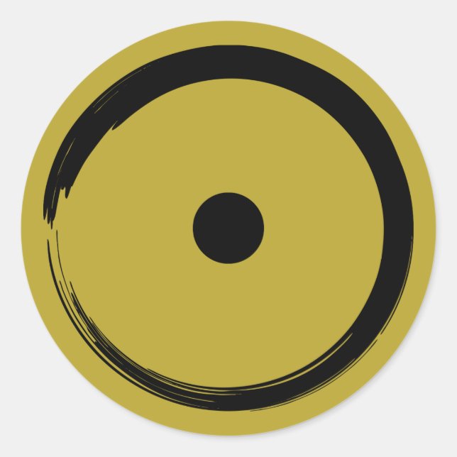 Sticker Rond Signe astrologique - Bouddhisme Zen Circle 1 (Devant)