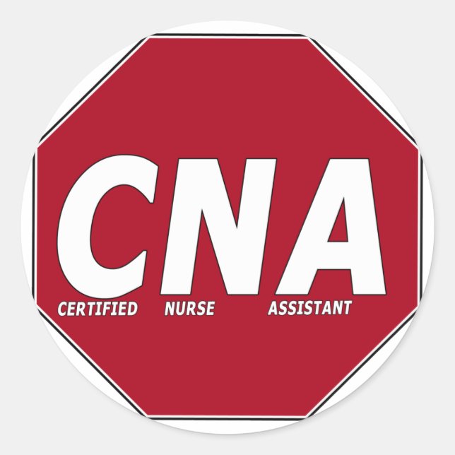 STICKER ROND SIGNE D'ARRÊT DE L'AIIC - ASSISTANT DE L'INFIRMIER (Devant)