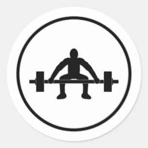 Sticker Rond Signe d'ascenseur de poids