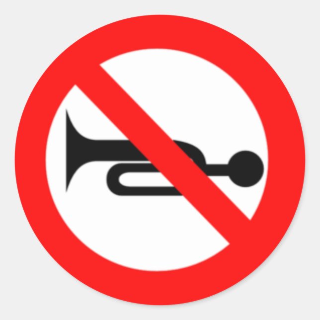 Sticker Rond Signe de non-allumage (Devant)