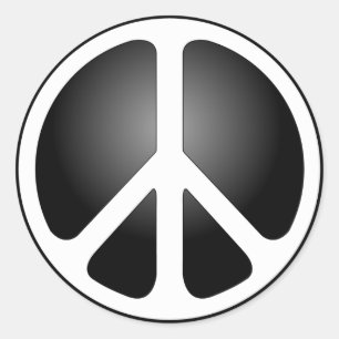 Sticker Rond Signe de paix