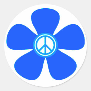 STICKER ROND SIGNE DE PAIX