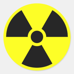 Sticker Rond Signe de rayonnement