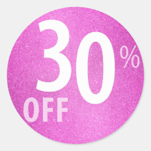 Sticker Rond Signe DE VENTE 30 % ÉCONOMIQUE  Parties scintilla