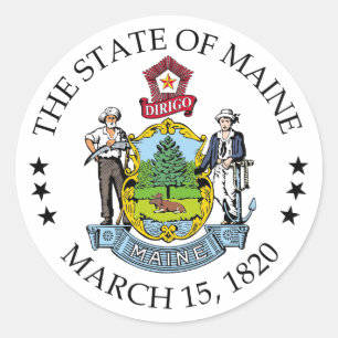 Sticker Rond Signe du Maine