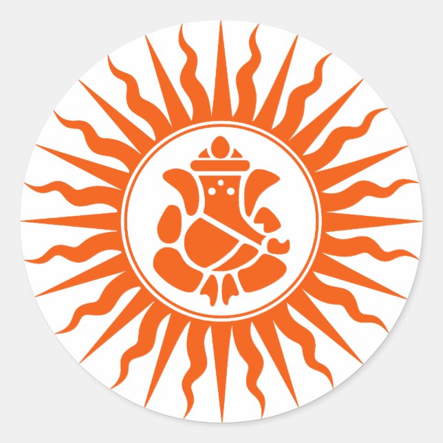 Sticker Rond Signe Lord Ganesha (Devant)