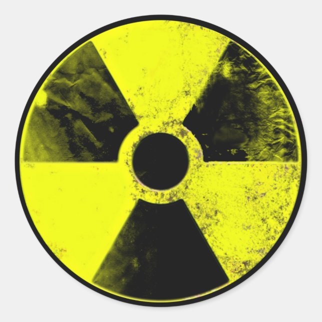 Sticker Rond signe nucléaire (Devant)