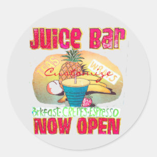Sticker Rond Signe Thunder_Cove de bar à jus