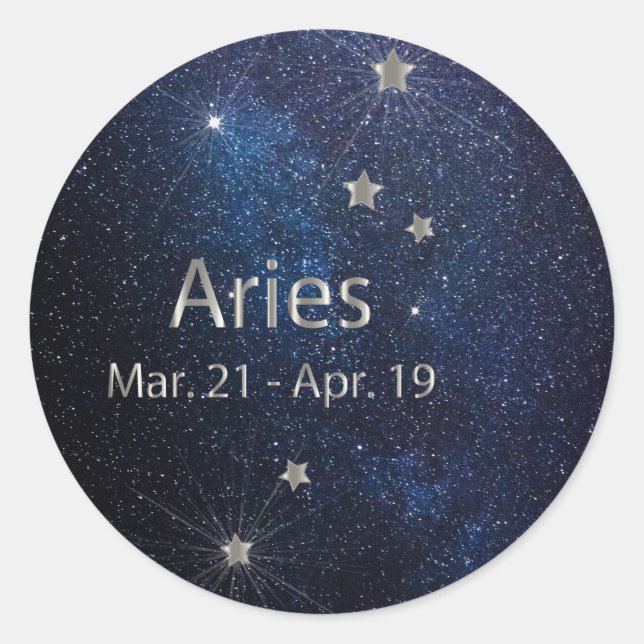 Sticker Rond Signe Zodiac (Devant)