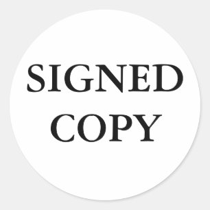 STICKER ROND SIGNEDCOPY