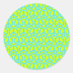 Sticker Rond Signes de paix