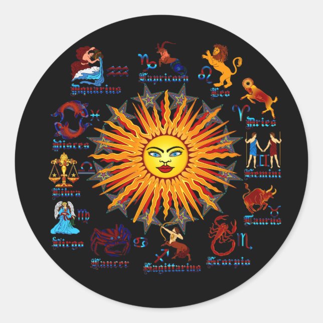 Sticker Rond Signes-Zodiac-Tout-V-1 (Devant)
