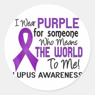 Sticker Rond Signifie le monde à moi 2 lupus
