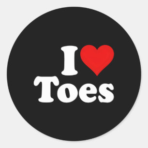 Sticker Rond S'Il Jette, J'Aime Les Pieds