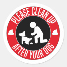 s'il vous plaît nettoyer après votre chien