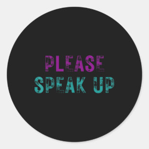 Sticker Rond S'Il Vous Plaît Parler De La Prévention Du Suicide