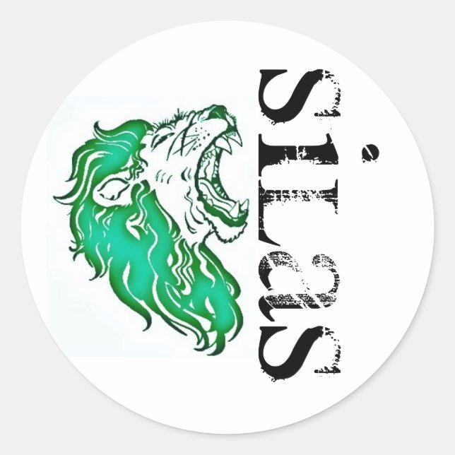 Sticker Rond silas de lion (Devant)