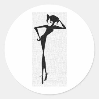 STICKER ROND SILHOUETTE