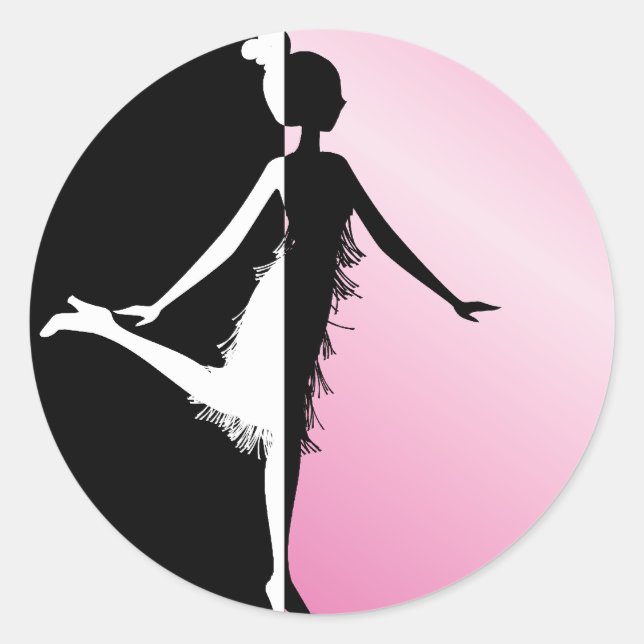 Sticker Rond Silhouette (Devant)