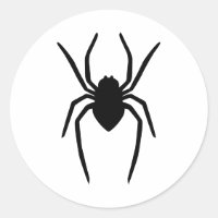 Silhouette d'araignée noire (ou de toute autre cou