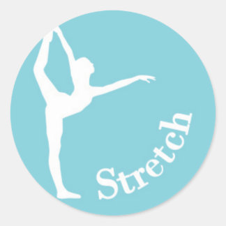 Sticker Rond Silhouette de danse - Stretch