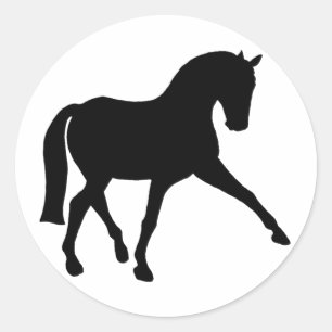 Sticker Rond Silhouette demi-passe