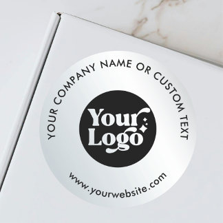 Sticker Rond Silver Business Logo Livraison promotionnelle de l