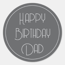 Simple Élégant Joyeux Anniversaire Papa Écriture G
