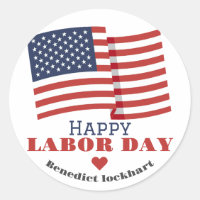 Simple Elegant Labor Day avec drapeau américain