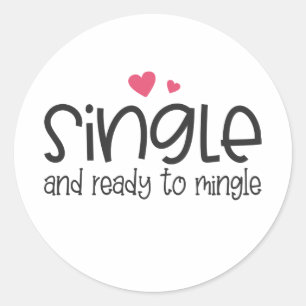 Sticker Rond Simple et prêt à mélanger la Saint-Valentin Stic