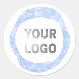 Sticker Rond simple minimal ajoutez votre logo/design ici texte