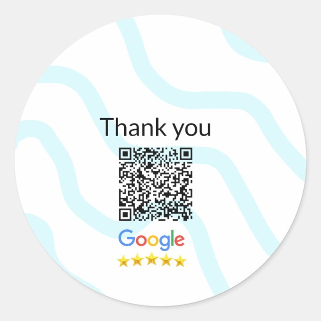 Sticker Rond Simple minimum q r code ajouter logo code d'analys (Devant)