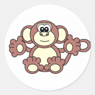 Sticker Rond singe